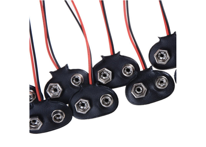 I Type PVC Shell 9 Volt Battery Clip Connector