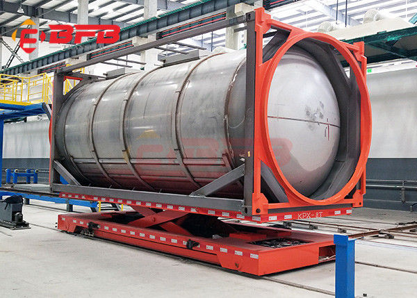 Battery Operated Hydraulic Lifting System Steel Coil Trailers Material Handling Equipment