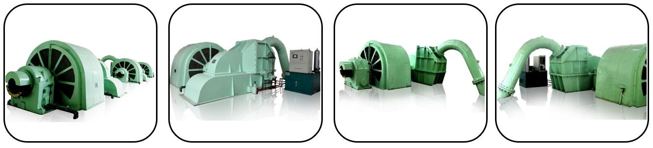 Impeller Pelton Hydro Turbine Generator 100kw With Middle And High Water Head