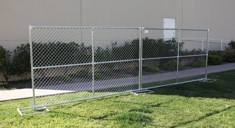 High Stability 10ft X 6ft Portable Security Fencing Chain Link For Special Events