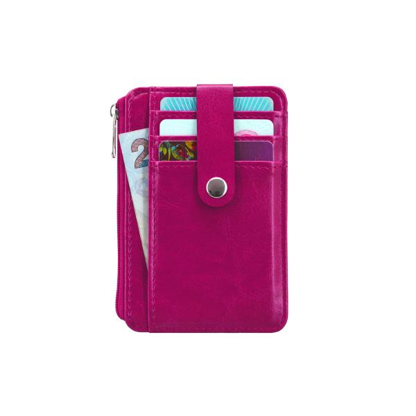 ID Window Leather Business Card Holder Embossed Logo For Birthday / Anniversary