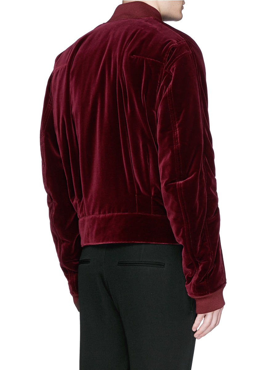 Mens Ruche Sleeve Winter Cotton Velvet Jacket