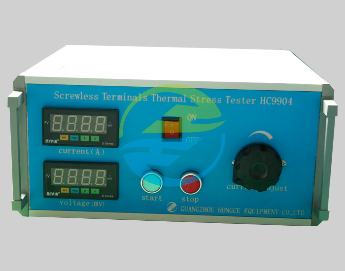 IEC60884-1 Stepless Adjustment Of Load Current 192 Cycles Screwless Terminal Aging Plug Socket Tester