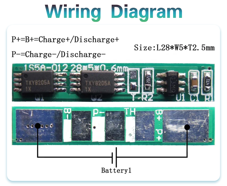 3.2V 3.7V Lithium 18650 Lifepo4 Battery BMS Protection Circuit Board 1S 5A