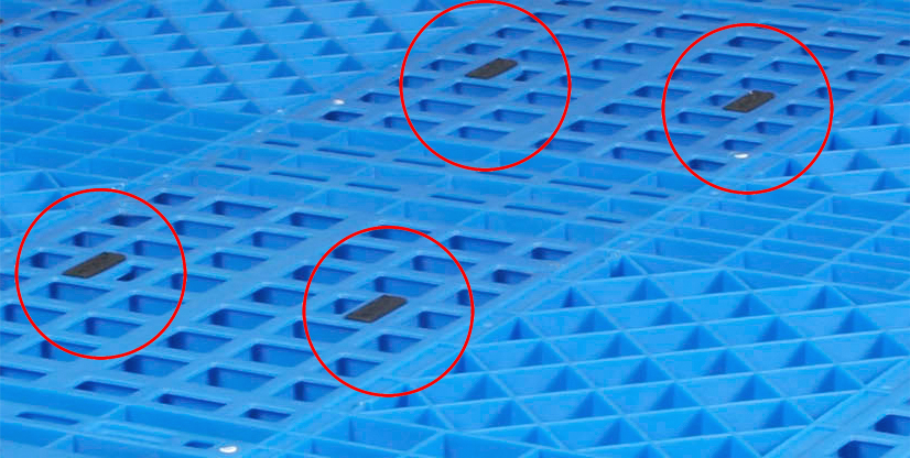 43 X 43 42 X 42 40 X 40 Industrial Plastic Pallet For Warehouse PP Material