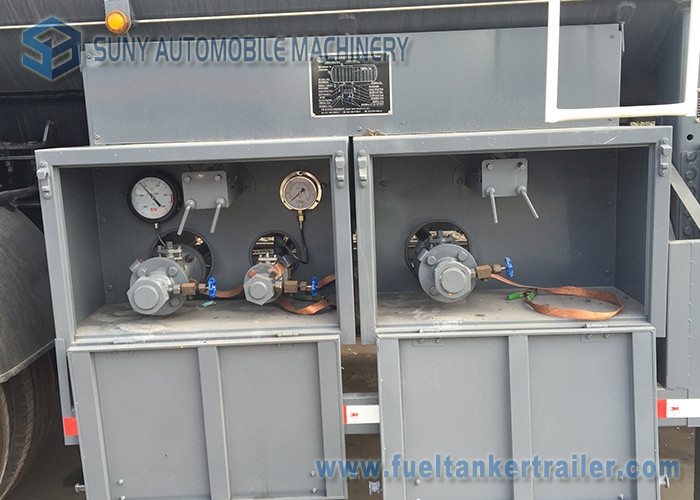 3 Axles 12 Wheels 56M3 LPG Tank Semi Trailer Transport Bower Trailer