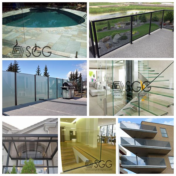 customized size curved glass sheet