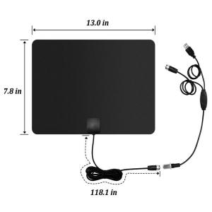 Buy cheap 50 Mile Range 4K Hd Digital Tv Antenna Amplified Ultra-Thin Indoor Plate product