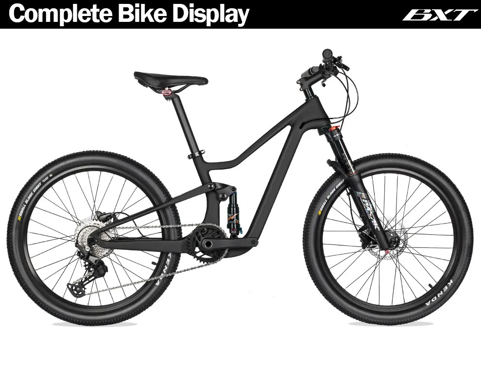 24 Inch Teenager Carbon Mountain Bike W/Shimano 10Speed Full Suspension Bike