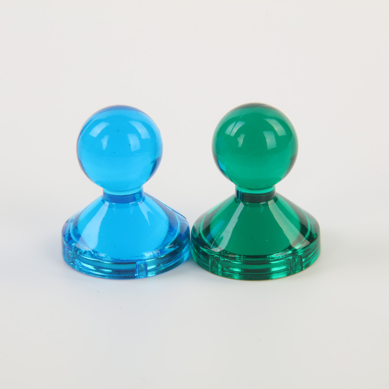 7 Colors Transparent N35 Neodymium Magnetic Board Pins For Whiteboard