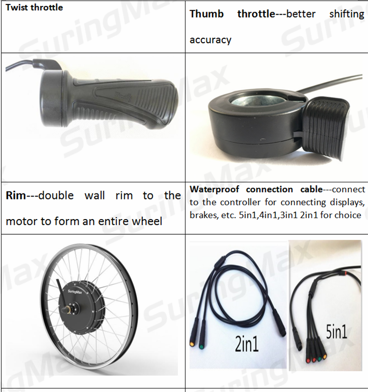 electric motorcycle wheel hub motor 3000w