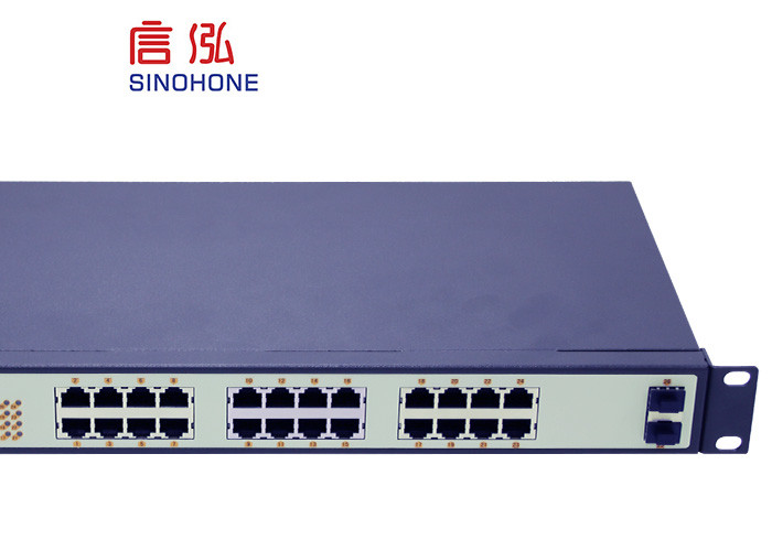 SFP Unmanaged Fiber Optic Network Switch Exchange Capacity 256G