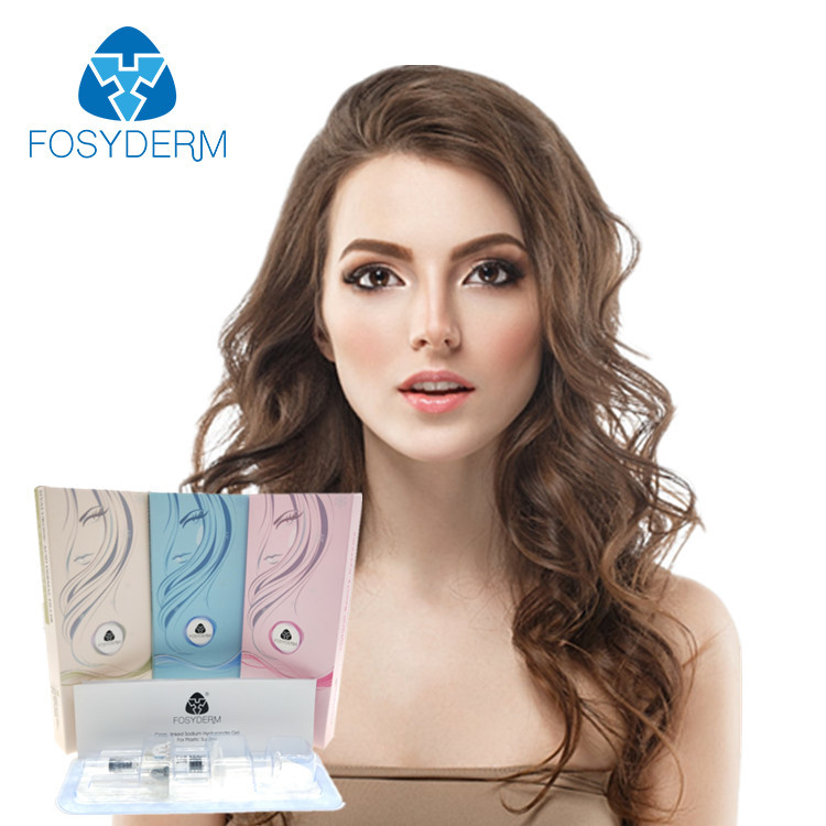 2ml Derm Hyaluronic Acid Filler Lidocaine , Lip Injections Fullness HA Gel With Lidocaine