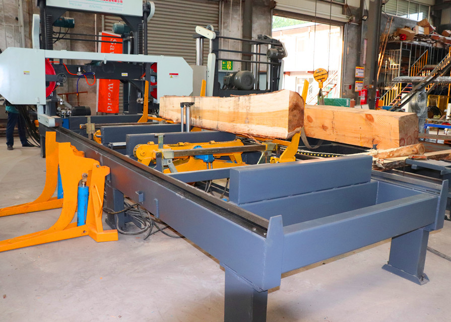 Hydraulic Bandsaw Machine Hydraulic Portable Sawmill Wood Cutting Band Saw Machine