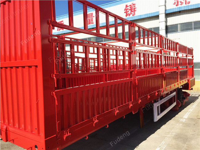 Half bucket side wall semi truck trailer for grain transport sale