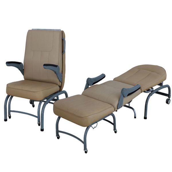 Mobile Emergency Stretcher Trolley Luxurious Collapsible Attendant Chair