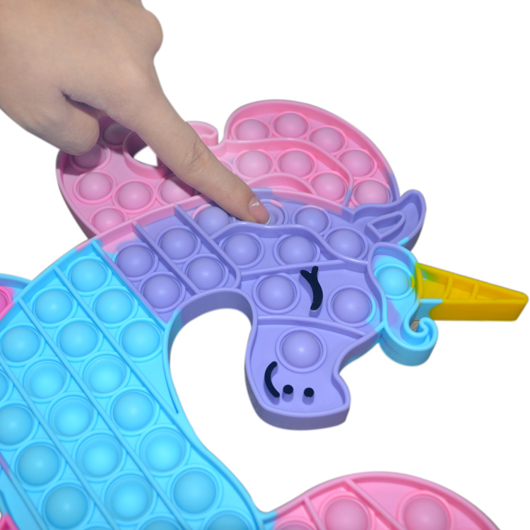 Unicorn Penguin Desktop Puzzle Kids Silicone Educational Toys Decompression Press