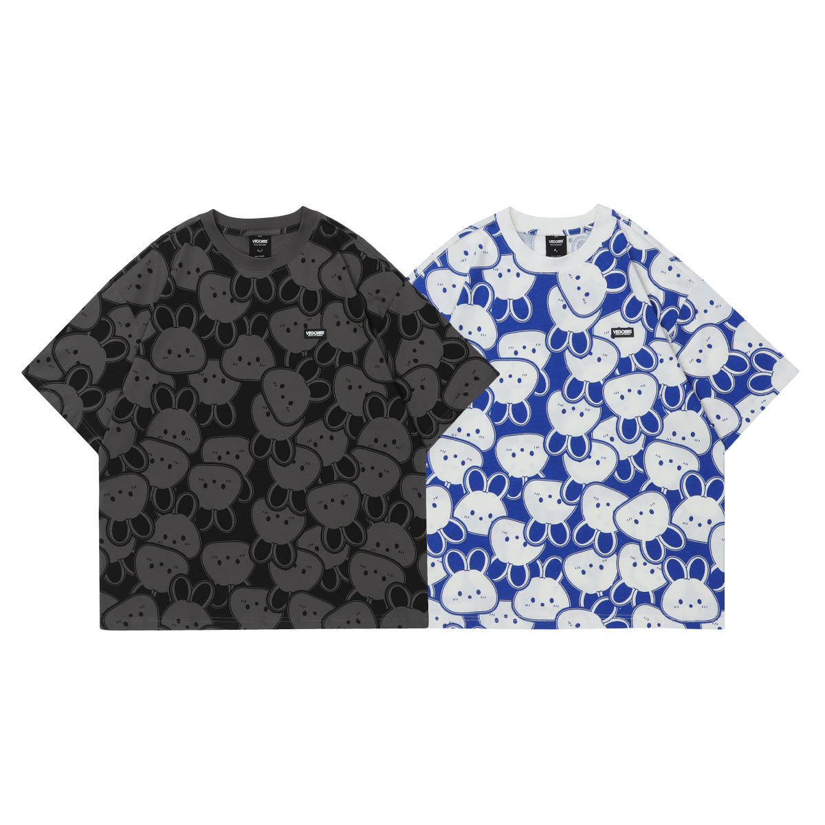 O-Neck Unisex Streetwear Custom 100% Cotton Graphic All Over Screen Print Tee T-Shirt