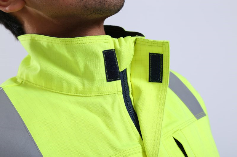 50mm Fr Tape Multi Norm Workwear 290gsm Yellow Hi Vis Jacket