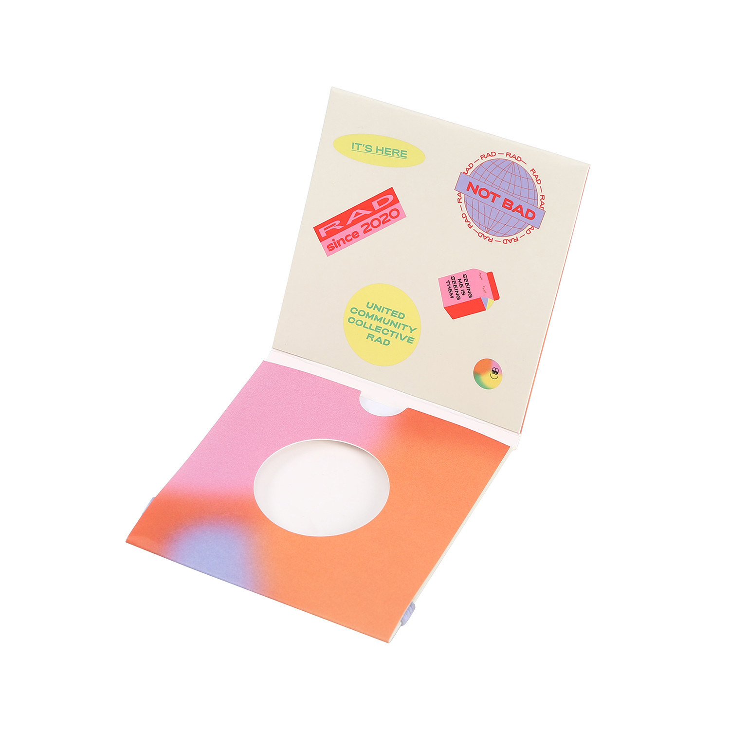 Purple Eyeshadow Envelope Packaging CMYK Printing Eyeshadow Sleeve Packaging