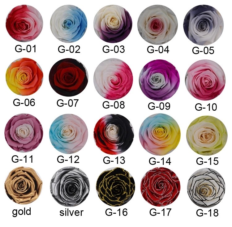 Factory Price Rose Long Lasting Flowers Forever Eternal Preserved Rose Flower Box Gift