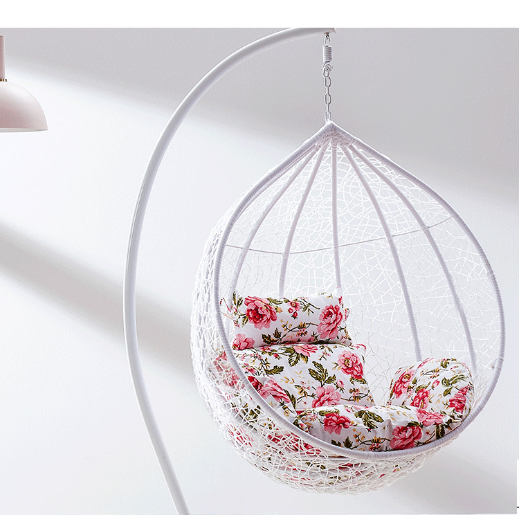 Max Load 500KG Wicker Basket Swing Chair Orchid Cradle Garden Basket Chair