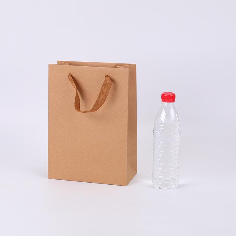 Gravnre Printing Recyclable Kraft Paper Bag for Household Products Grocery Shopping