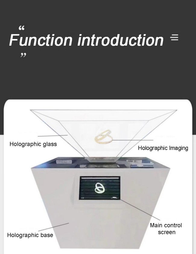Exhibition Hall Dedicated Stereoscopic Holographic Cabinet with Touch-Interactive 3D Display Supporting Customizable Three-Dimensional Projection