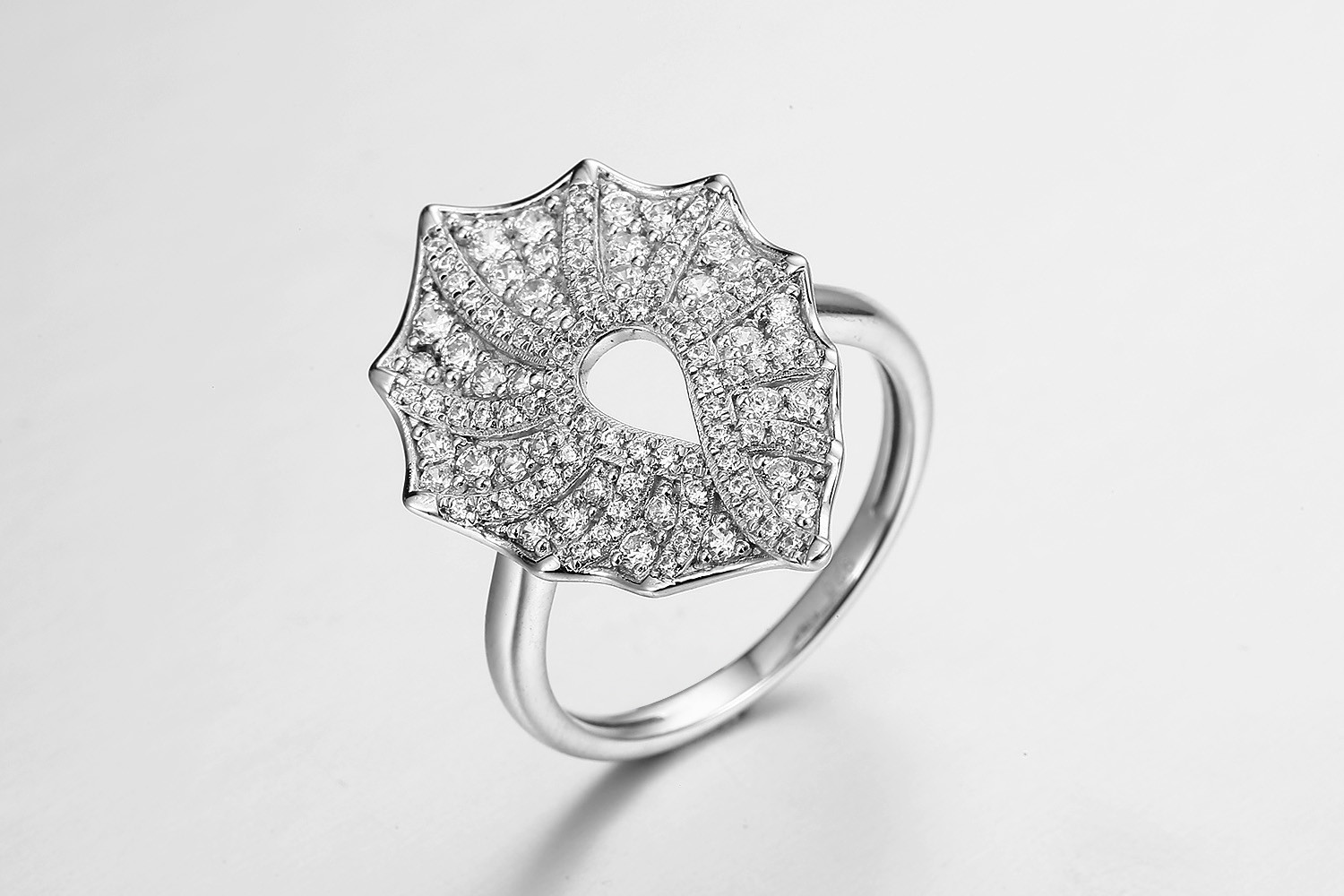 4.31g Silver And Cubic Zirconia Wedding Rings AAA Sterling Silver Cz Wedding Ring Set