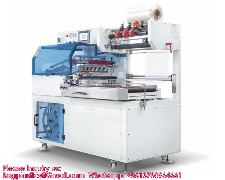 Heating PE Film Heightened Shrink Wrapper Machine With Heat Shrink Tunnel