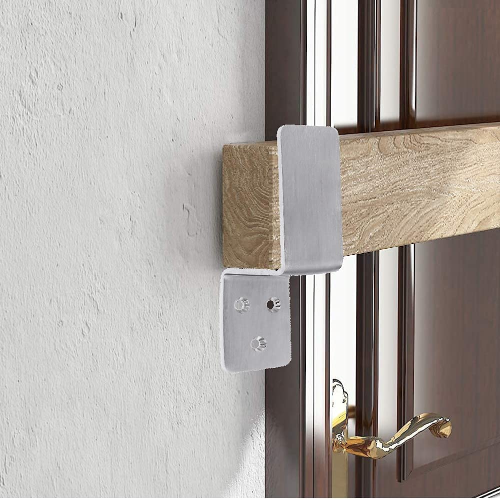 Wood Frame Mounting Connector Black Steel Z Bracket with Powder Coating