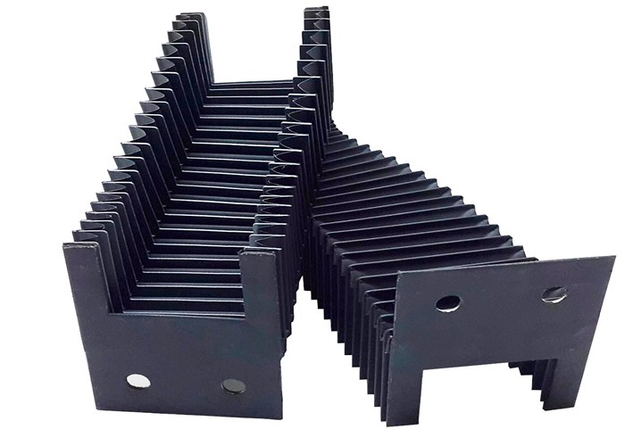 CNC Linear Guide Rail Accordion Bellows Cover Prevent Dusts Fire Resistant