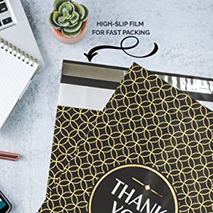 Easy to peel mailer colored envelopes shipping bags for clothing