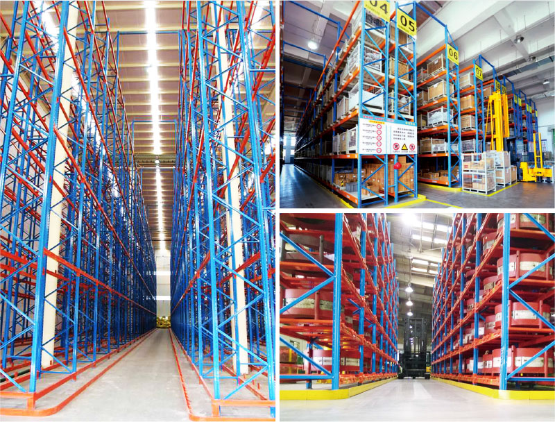 VNA Rack Or Very Narrow Aisle Rack High Density Warehouse Storage Racking