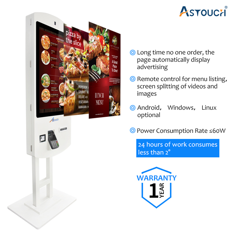 2K Restaurant Self Ordering Kiosk Mcdonalds Pcap Touch 32 Inch