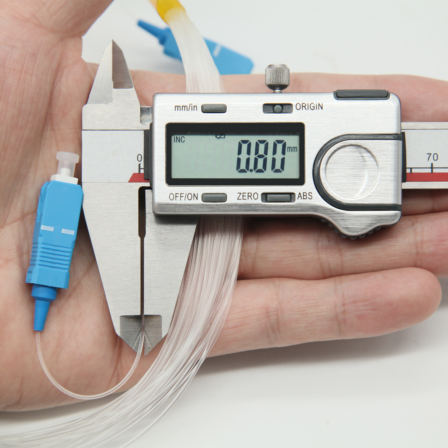 SX 0.9mm Jumper Fiber Optic Patch Cord FTTH SC / UPC To SC / UPC