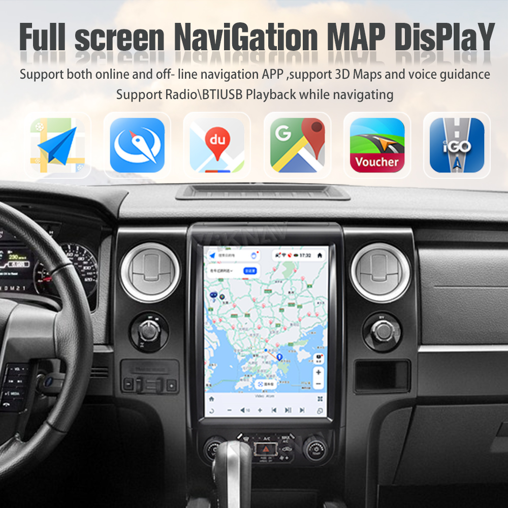 12.1 Inch Touch Screen Car Radio For Ford F150 2013 - 2014 Android 11