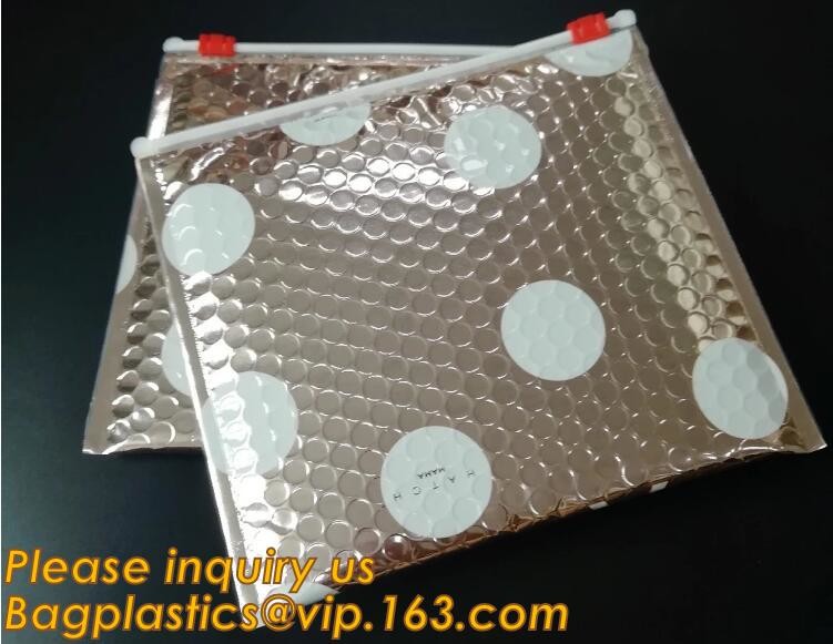 Cosmetic Slider Zip lockkk Bubble Bags Bubble Slide Pouch,Zip lockkk esd bubble bag bubble packaging wrap cosmetic pouch slide