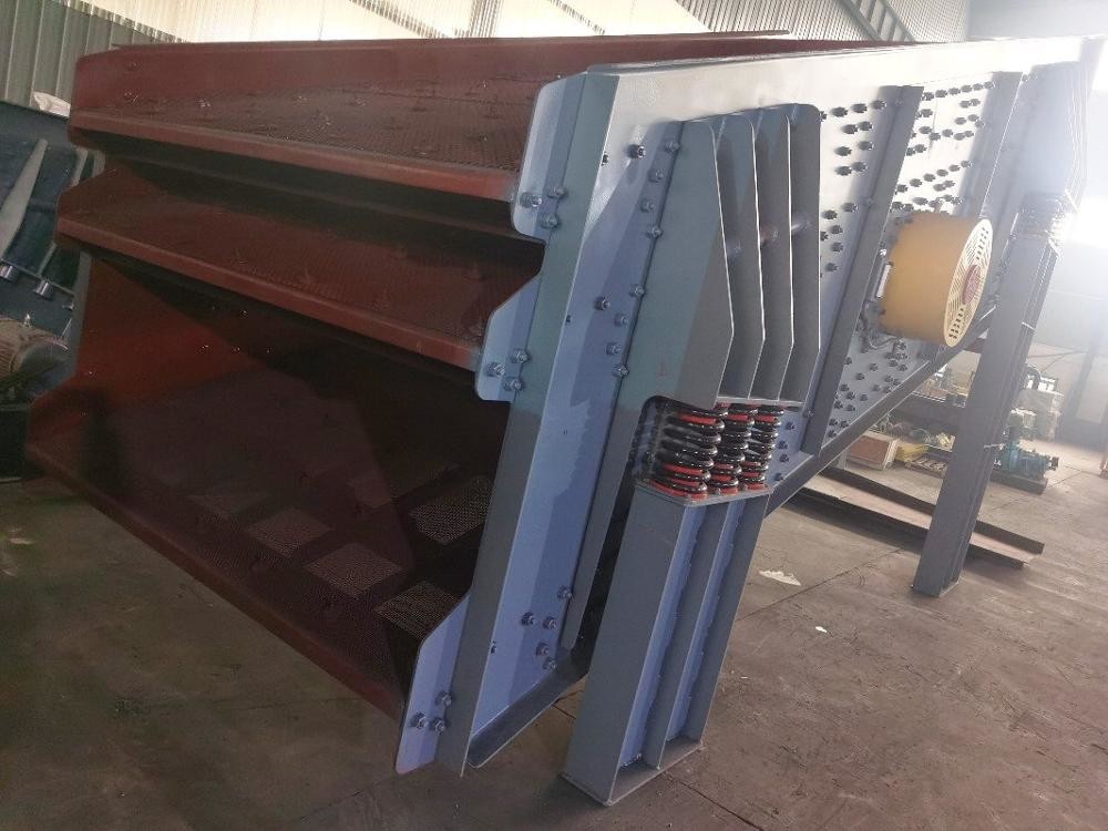 Simple Structure Rotary Vibrating Screen Low Power Consumption Smooth Running