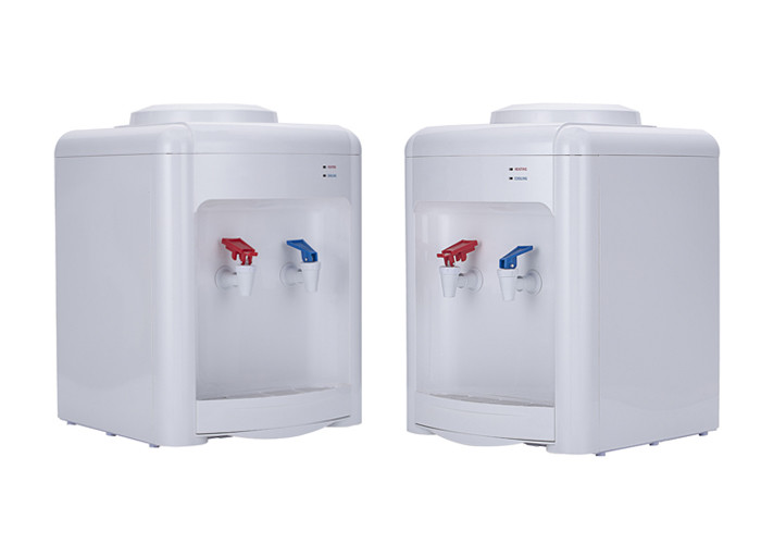 Electrical Cooling Office Hot Cold Water Dispenser White Color ABS Plastic Housing