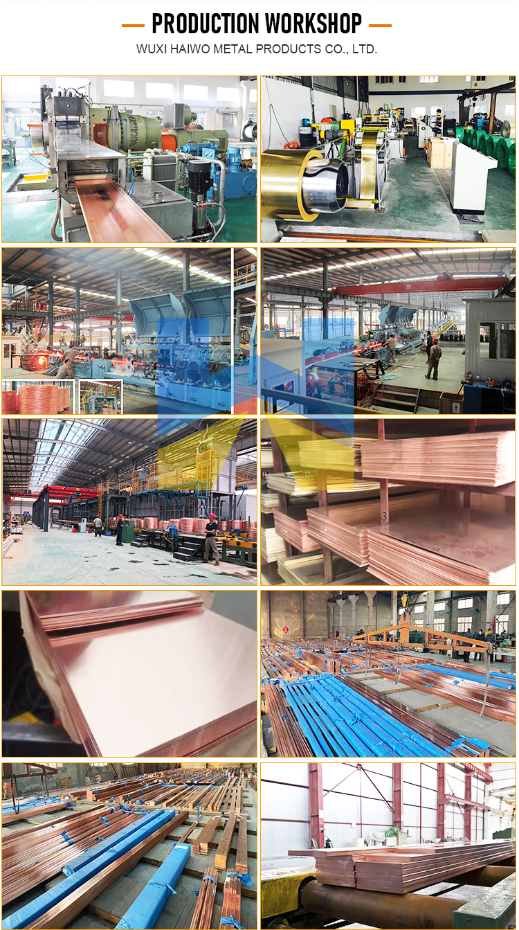 C26000 ASTM Copper Wire Sheet Drawing 0.5mm Brass Blanking Plate Decorative