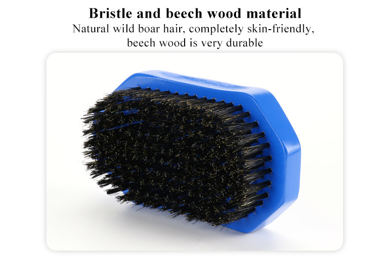 Abeis In Stocks 360 Wave Brush Wooden Handle Boar Bristle Curved Hair Brush