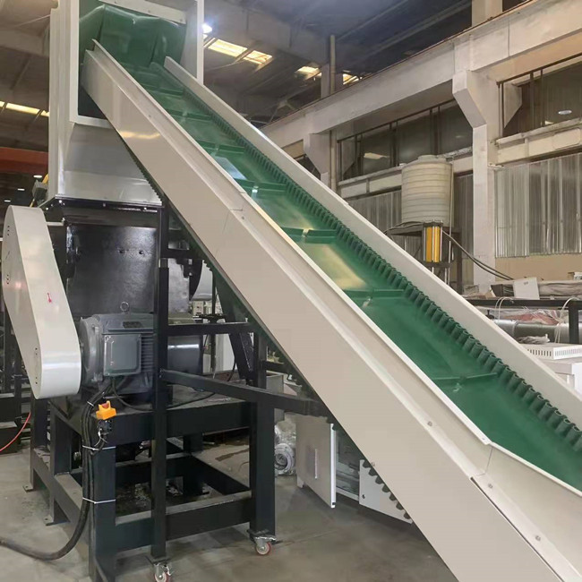 500kg/H Chip PET Plastic Recycling Recycling Line 14mm Finished