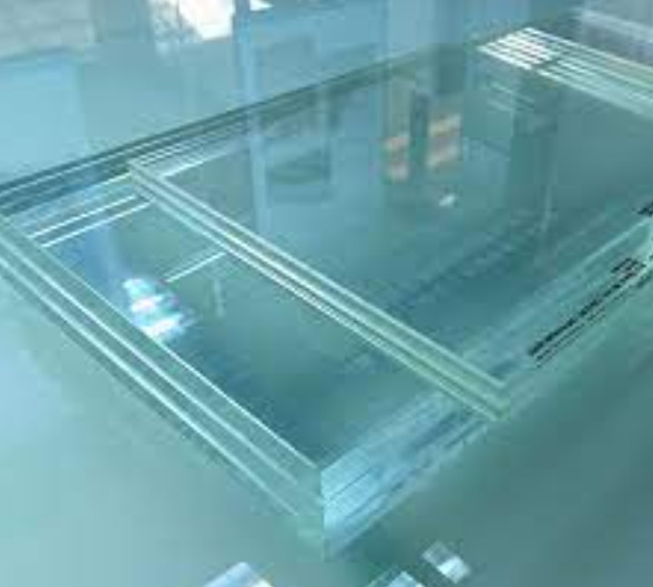 PVB Flat Tempered Laminated Glass with Colors Green/Gray/Bronze