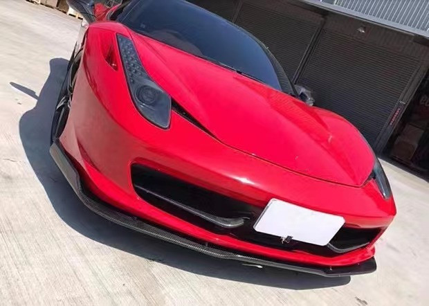 For Ferrari 458 Carbon Fiber Body Kit 458 Carbon Fiber Front Lip Diffuser Spoiler Body Kit