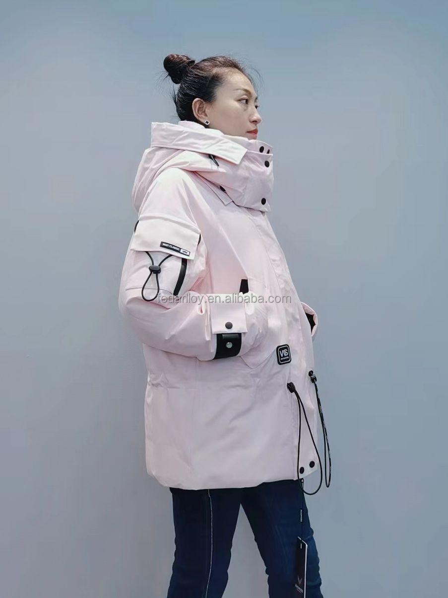 FODARLLOY F22567 Ladies Warm Hooded Cotton-padded Clothes Women Slim Long Winter Jackets Women Coats
