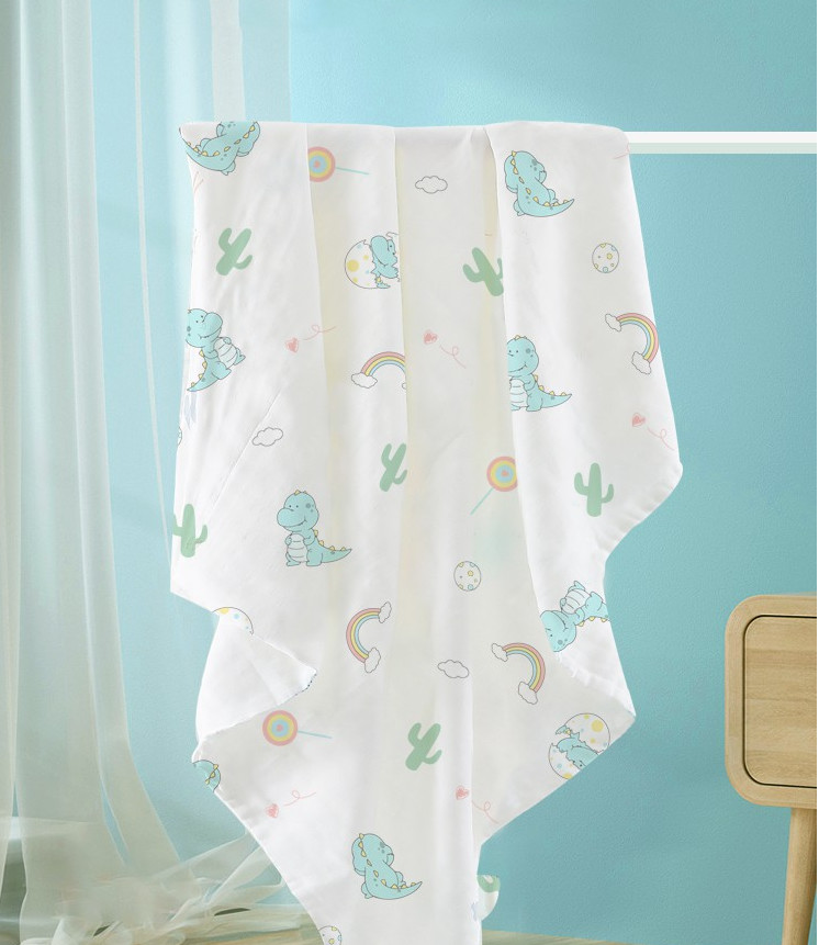 Natural Crinkled Infants Muslin Gauze Fabric Clothing 57 Inch Breathable