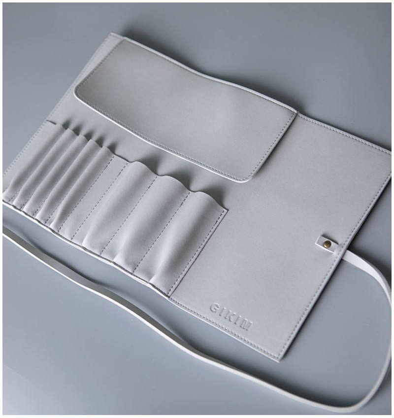 L30.5*H20.5CM PU Makeup Brush Organizer With Belt Strap