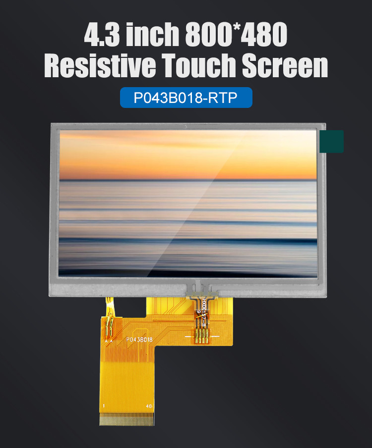 Polcd ST7262E43 4.3 Inch Hdmi Lcd 800x480 Touch Display Panel RGB 24 Bit