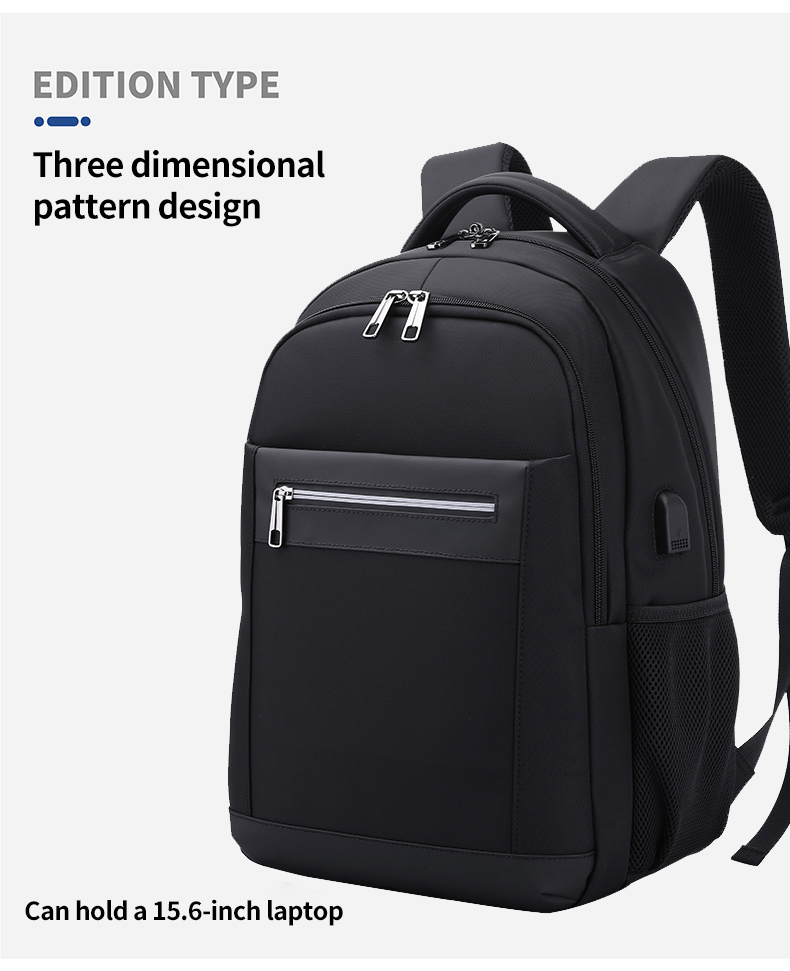 Factory direct sales custom logo durable with USB Travel School Bag Laptop business backpack